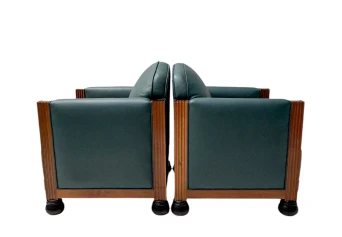 Two Art Deco Amsterdamse School Lounge Chairs by Fa. Drilling Amsterdam, 1920s